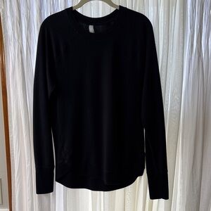Athleta Black Long Sleeve Sweatshirt/Sweater M